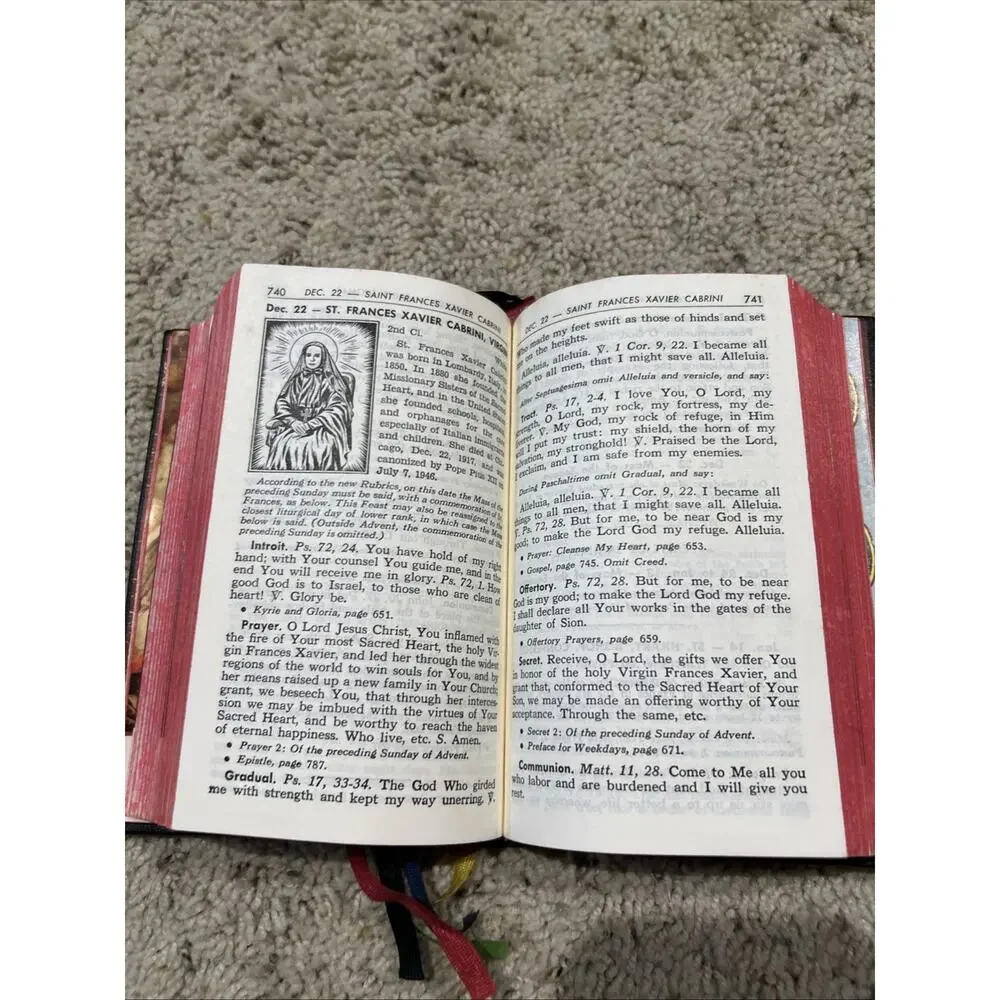 Vintage 1959 St Joseph Daily Missal Confraternity Version Catholic F26